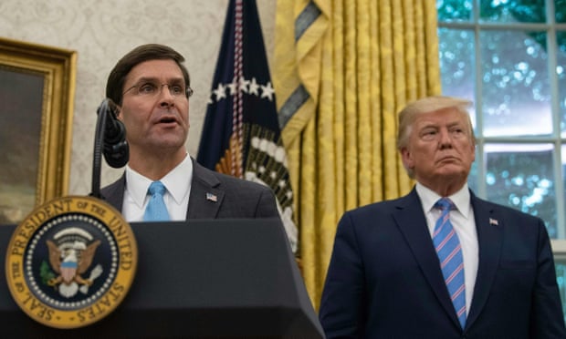 Mark Esper, Donald Trump foreign policy, Donald Trump, Mark Esper, Middle East