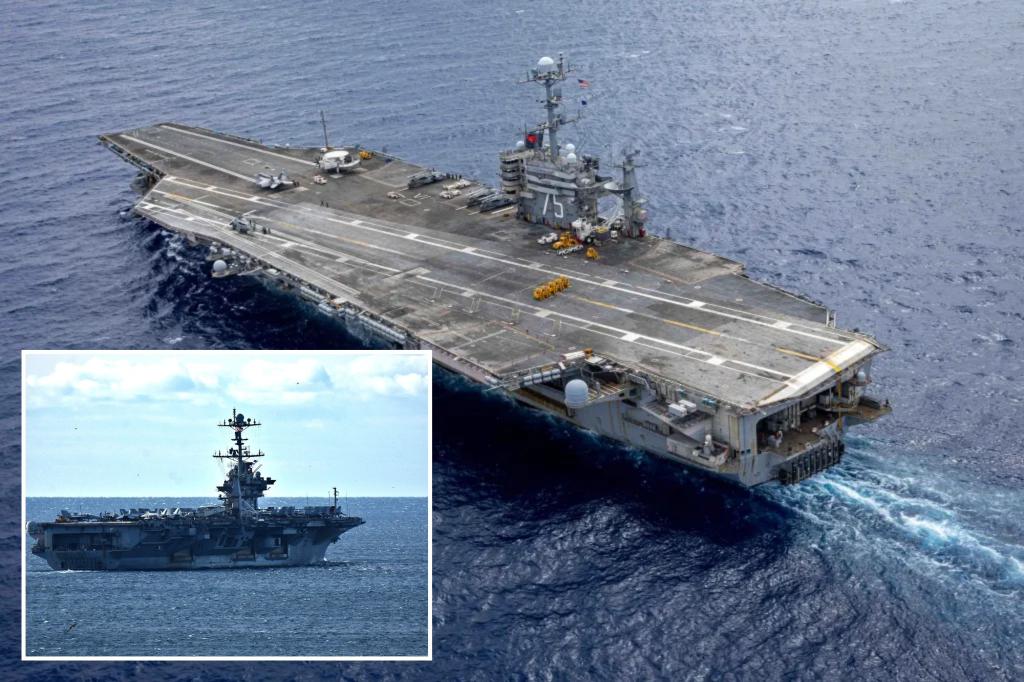 USS Harry S. Truman aircraft carrier involved in collision with merchant ship near Middle East port