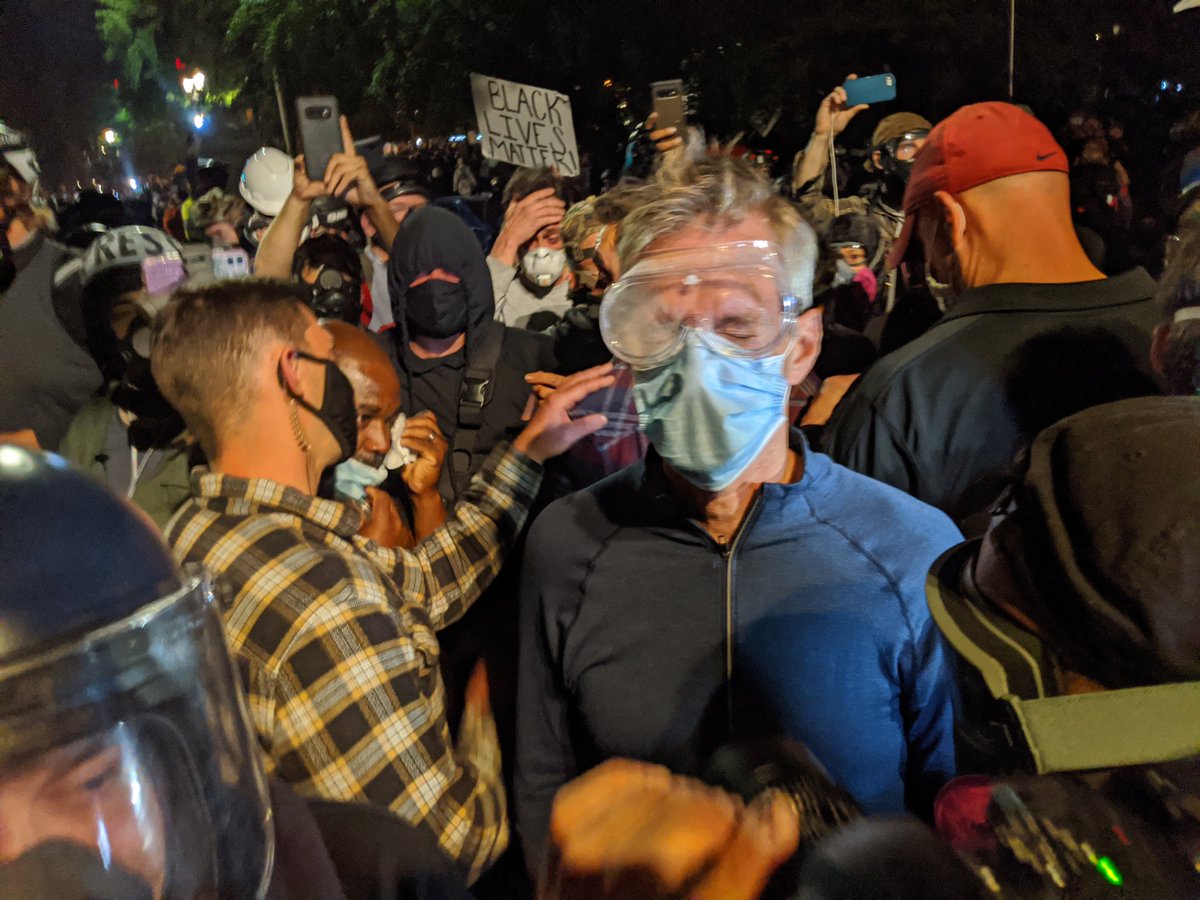 Ted Wheeler Violence in America, Portland protests, Ted Wheeler, tear gas, federal agents, Homeland Security