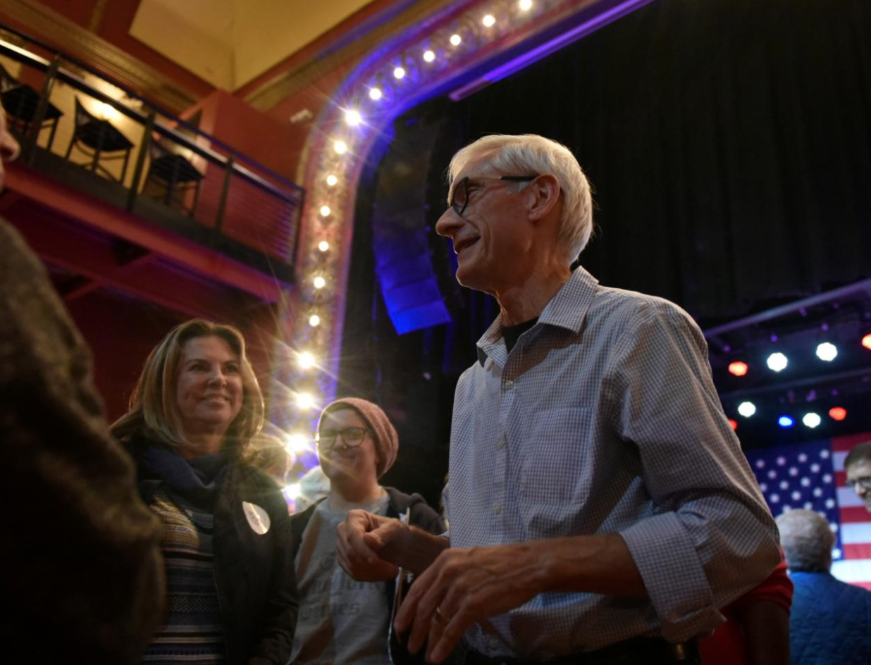 Democratic gubernatorial candidate Tony Evers