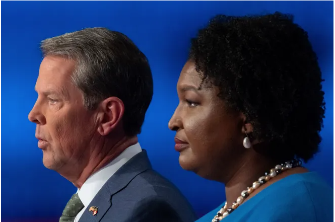 Brian Kemp, Stacey Abrams 2022 Elections, Elections, 2022 Georgia Gubernatorial Election, Stacey Abrams, Brian Kemp, Debate