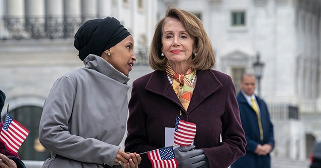 Ilhan Omar, Nancy Pelosi US House, Nancy Pelosi, Ilhan Omar