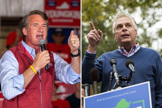 Glenn Youngkin, Terry McAuliffe elections, Virginia, Terry McAuliffe, Glenn Youngkin