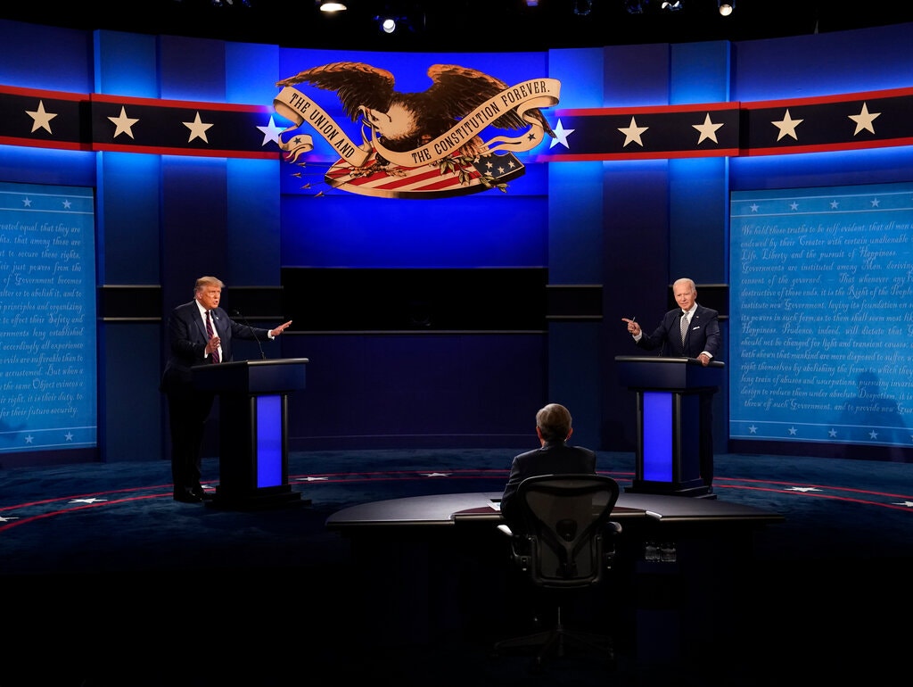 elections, Presidential elections, 2020 Election, 2020 Presidential Debates, Donald Trump, Joe Biden, Chris Wallace