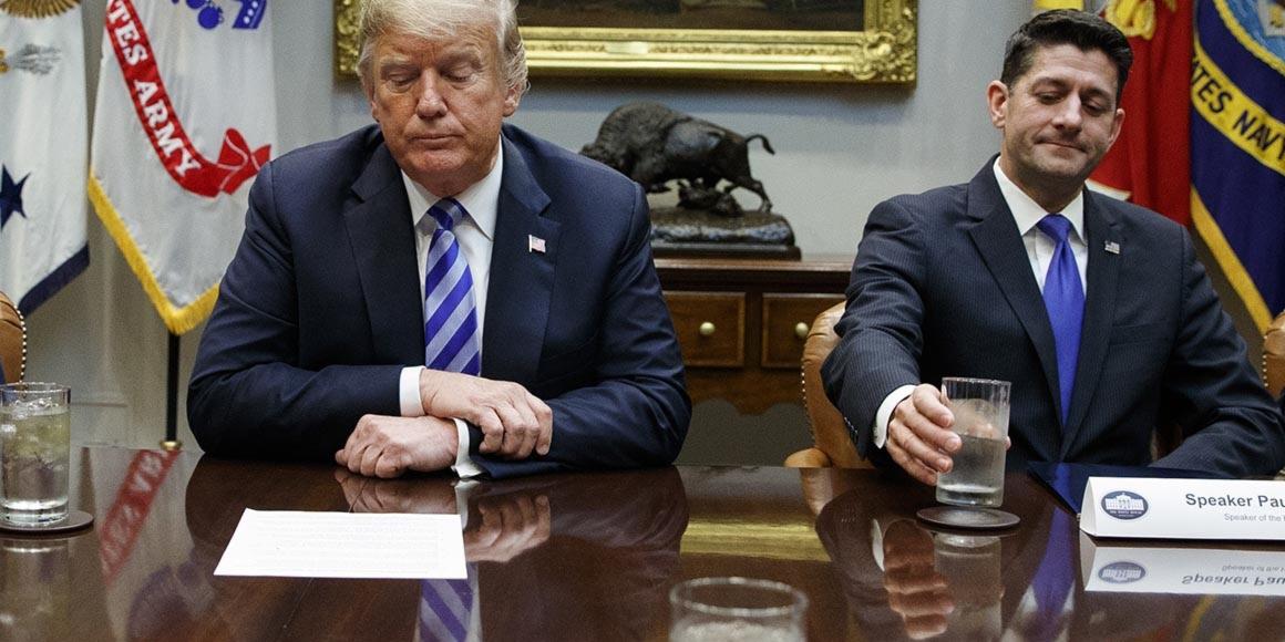 Donald Trump, Paul Ryan politics